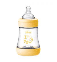 CHICCO BIBERON NEONATO PERFECT 5 BIBERON GIALLO FLUSSO LENTO 150ML 0 MESI+ - PERFECT 5 BIBERON