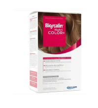 Bioscalin nutri color+ 6,01 biondo scuro freddo crema colorante 40 ml + rivelatore crema 60 ml + shampoo 12 ml + balsamo12 ml + guanti usa e getta