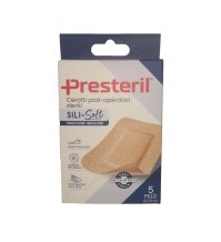 PRESTERIL SILI-SOFT SKIN POST OPERATORIO 5X7,5 CM 5 CEROTTI