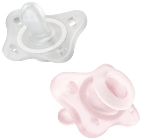 Chicco Mini Gommotti PhysioForma 0-2 M Rosa 2 pezzi