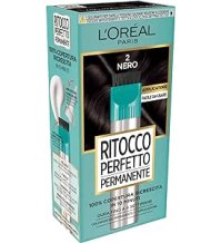 L'Oréal Paris Colorazione Ritocco Perfetto Permanente, Copre 100% della Ricrescita, In Soli 10 minuti, Fino a 4 Settimane, Colore: Nero