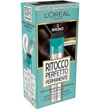 L'Oréal Paris Colorazione Ritocco Perfetto Permanente, Copre 100% della Ricrescita, In Soli 10 minuti, Fino a 4 Settimane, Colore: Bruno