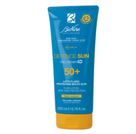 Bionike Defence Sun Latte Fluido SPF 50+ 200ml - Protezione Molto Alta