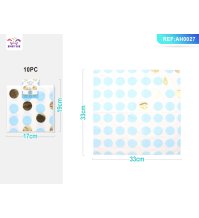 TOVAGLIOLI DECORAZIONE PALLINE ORO BLU