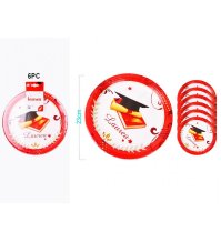 PIATTI LAUREA ROSSO - 23 CM 