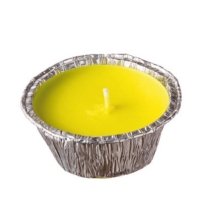 CANDELA CITRONELLA IN ALLUMINIO  8,5 CM