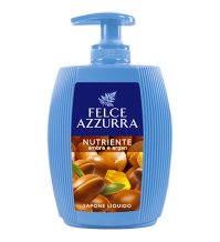 SAPONE LIQUIDO CON DOSATORE FELCE AZZURRA NUTRIENTE AMBRA E ARGAN  300ML. 