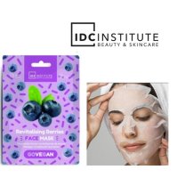 AQUARIUS , IDC - MASCHERA VISO IN TESSUTO RIVITALIZZANTE , Frutti di Bosco 
