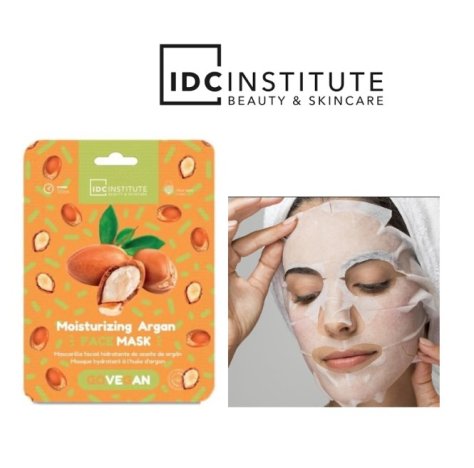 AQUARIUS, IDC - MASCHERA VISO IN TESSUTO  IDRATANTE , Argan 