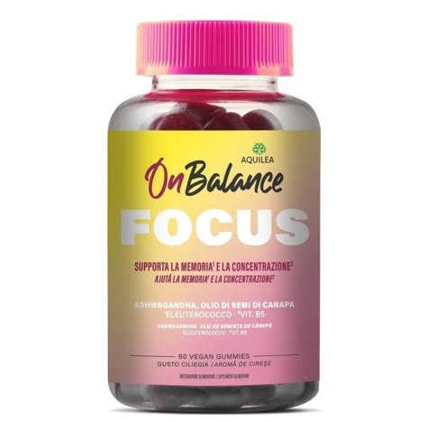Aquilea On Balance Focus – Integratore per Memoria e Concentrazione, 60 Gummies