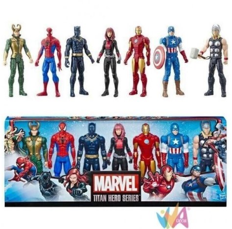 AVENGERS MEGA PACK 7 PERSONAGGI TITAN HEROES 