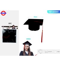 CAPPELLO LAUREA NAPPA ROSSA