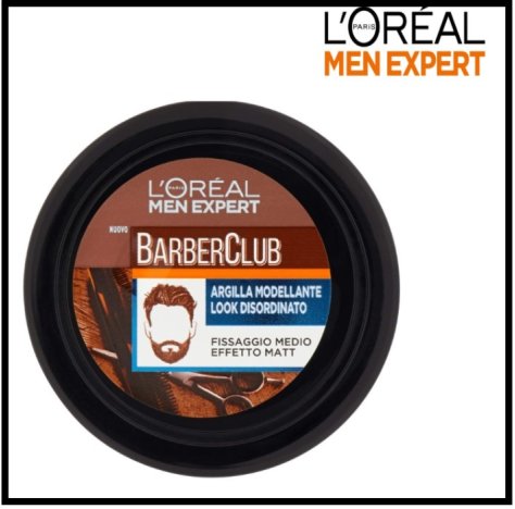 L'Oreal Barber Club Argilla Modellante 75ml - Fissaggio Medio e Matt