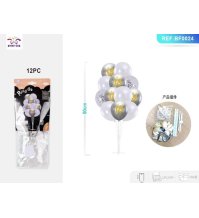 SET PALLONCINI 18 ANNI - ARGENTO BIANCO