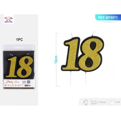 CANDELA ORO NUMERO "18" CANDELA ORO NUMERO "18"