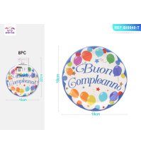 PIATTI "BUON COMPLEANNO" - 18 CM
