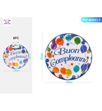 PIATTI "BUON COMPLEANNO" - 23 CM