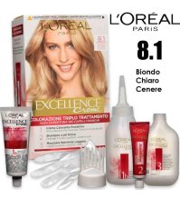 L'OREAL PARIS EXCELLENCE - TINTURA CAPELLI - 8.1 Biondo Chiaro Cenere 