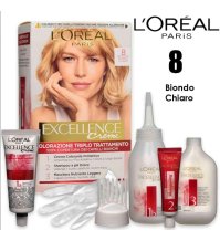 L'OREAL PARIS EXCELLENCE - TINTURA CAPELLI - 8 Biondo Chiaro 