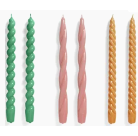 CANDELE A SPIRALE 11,5CM 6PZ