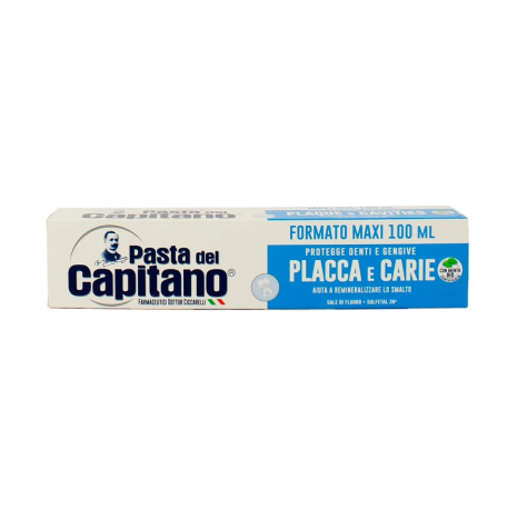 PASTA DEL CAPITANO - DENTIFRICIO PLACCA E CARIE , Protegge denti e gengive 100ml 