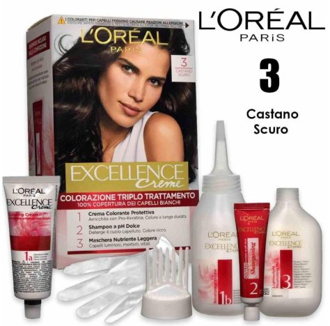 L'OREAL PARIA EXCELLENCE - TINTURA CAPELLI  - 3 Castano Scuro 