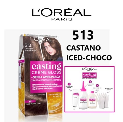 L'OREAL PARIS - CASTING CRÈME GLOSS , 513 Castano Iced-Choco 