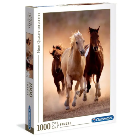 CLEMENTONI Puzzle Running Horses 1000 Pezzi 39168