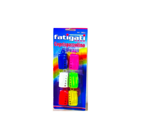 FATIGATI COPRI SPAZZOLINI COLORATI 6 Pz
