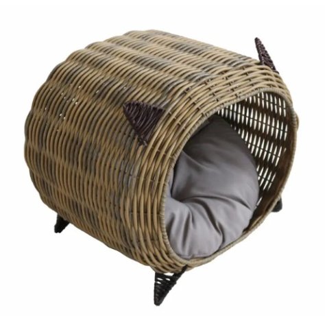 CUCCIA IN PLASTICA PER ANIMALI DOMESTICI CON CUSCINO IMPERMEABILE IN TESSUTO - 40X34X40H CM CUCCIA IN PLASTICA PER ANIMALI DOMESTICI CON CUSCINO IMPERMEABILE IN TESSUTO - 40X34X40H CM