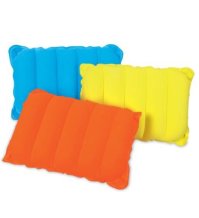 CUSCINO GONFIABILE FLOCCATO VIAGGIO MARE CAMPEGGIO 38X24 - COLORI VARI