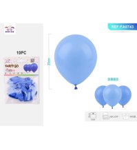 PALLONCINI IN LATTICE AZZURRO - 10 PEZZI