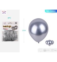 PALLONCINO METALLIZZATO ARGENTO - 8 PEZZI