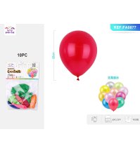 PALLONCINI ROTONDI COLORI ASSORTITI - 10 PEZZI