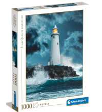 CLEMENTONI Puzzle 1000 Pezzi Hqc Lighthouse in The Storm 39828 
