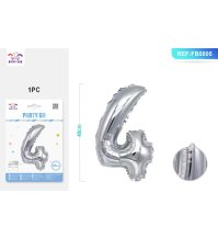 PALLONCINO MYLAR ARGENTO - NUMERO 4