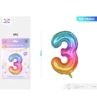 PALLONCINO MYLAR COLORATO - NUMERO 3