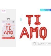 PALLONCINO MYLAR "TI AMO" - ROSSO