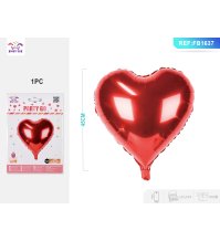 PALLONCINO MYLAR A FORMA DI CUORE ROSSO - 45 CM 
