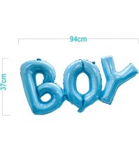 PALLONCINO MYLAR BLU SCRITTA "BOY" 