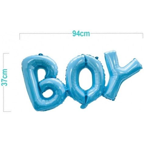 PALLONCINO MYLAR BLU SCRITTA "BOY" 