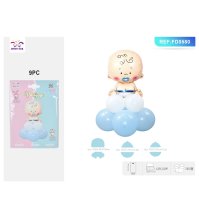 SET PALLONCINI BLU - 9 PEZZI