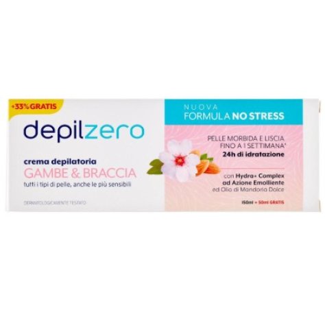 DEPILZERO - CREMA DEPILATORIA GAMBE & BRACCIA 24H IDRATAZIONE 