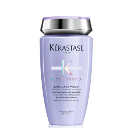 KERASTASE PARIS BLOND ABSOLU -  BAIN ULTRA VIOLET , Shampoo antigiallo neutralizzante per capelli biondi, decolorati o grigi 