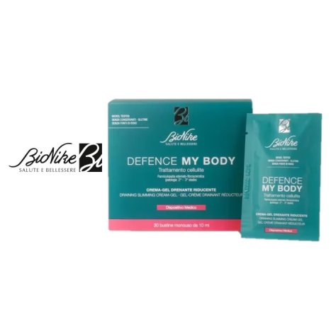 BIONIKE DEFENCE MY BODY - TRATTAMENTO CELLULITE , Crema-Gel Drenante Riducente 30 bustine 