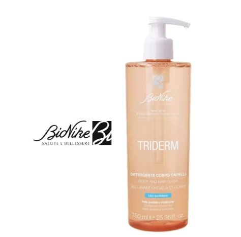 BIONIKE TRIDERM - Detergente Corpo Capelli Uso quotidiano 750 ml