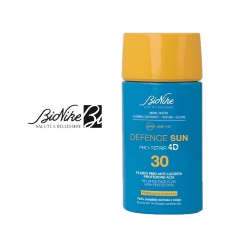BIONIKE DEFENCE SUN - FLUIDO PROTEZIONE  VISO ANTI LUCIDITÀ SPF 30+