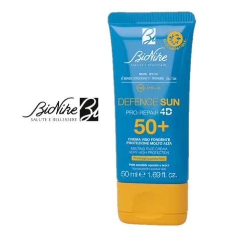 BIONIKE DEFENCE SUN - CREMA VISO FONDENTE , PROTEZIONE MOLTO ALTA SPF50+ 