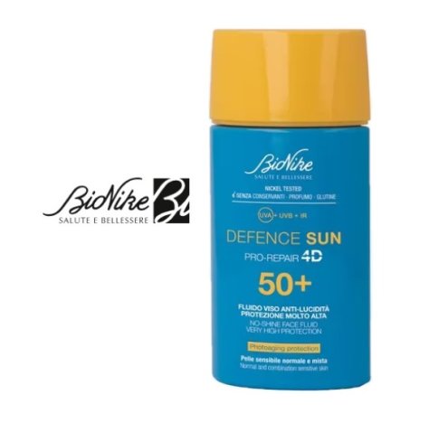 BIONIKE DEFENCE SUN - FLUIDO VISO ANTI-LUCIDITÀ , PROTEZIONE ALTA SPF50+