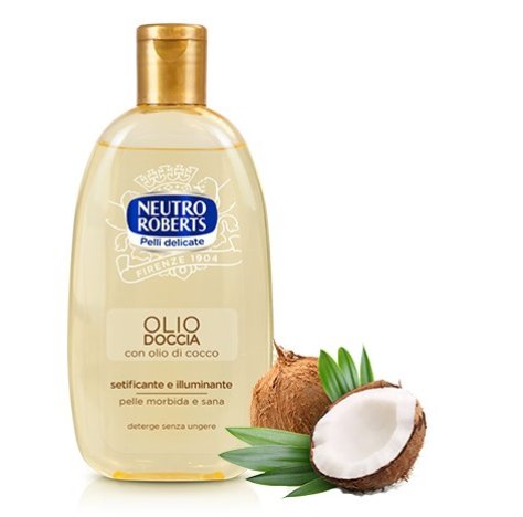 NEUTRO ROBERTS - OLIO DOCCIA PER PELLI DELICATE , Con Olio Di Cocco 250ml